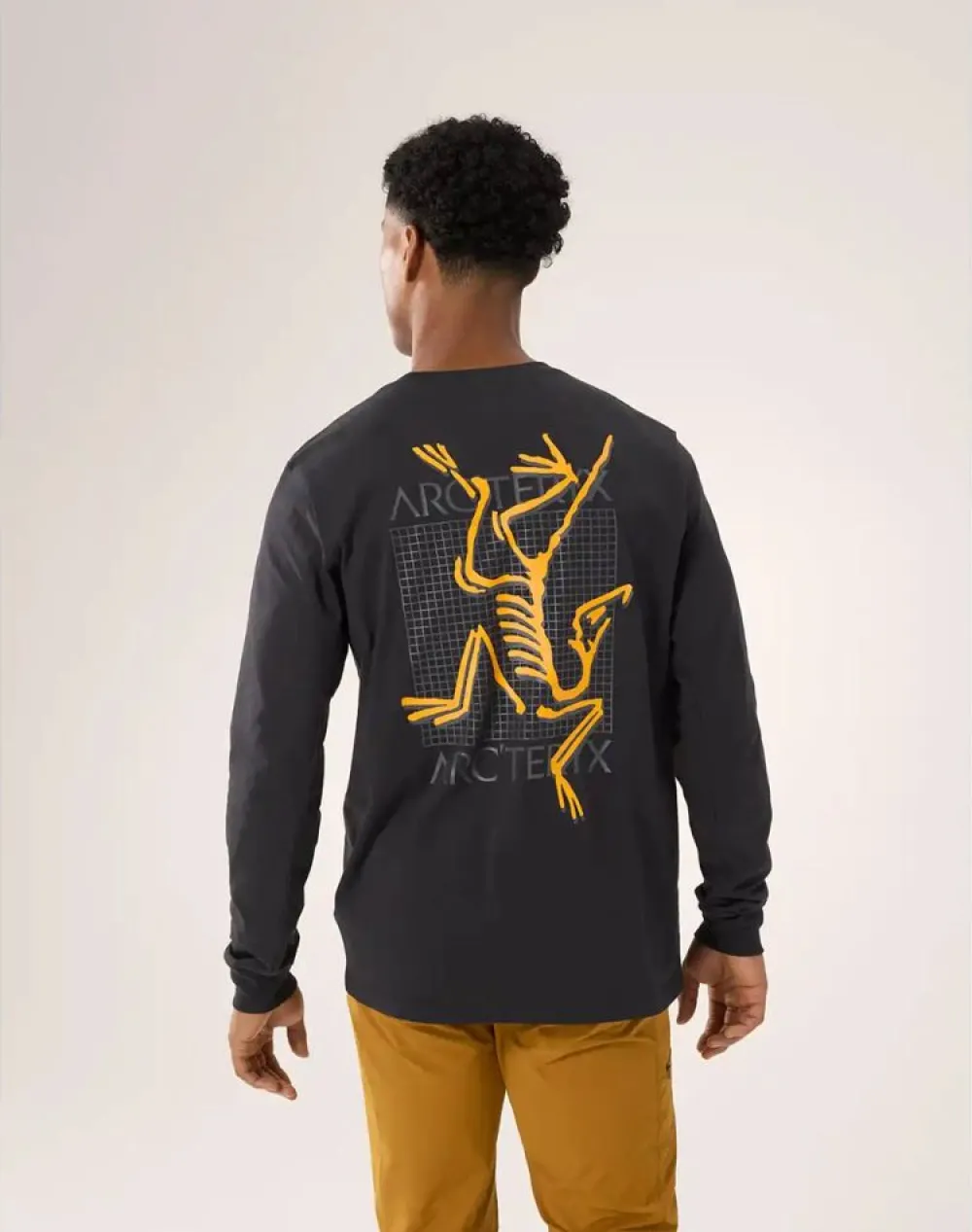 Hot Arc'Multi Bird Logo Long Sleeve Shirt Men'S T-Paidat