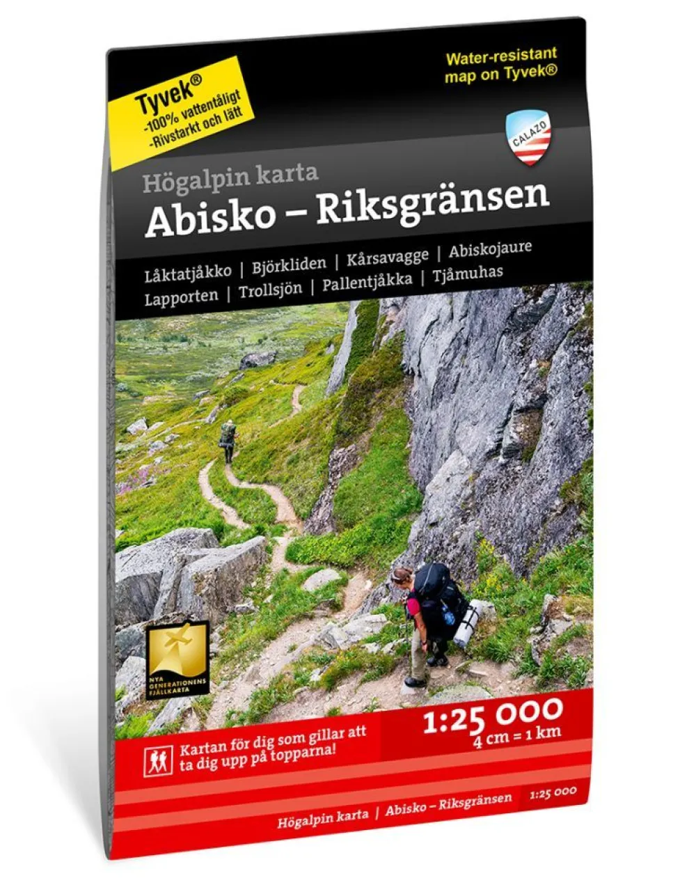 Hot Hogalpin Karta Abisko - Riksgransen Opaskirjat Ja Kartat