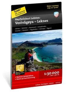 New Hoyfjellskart Lofoten: Vestvagoya Leknes Opaskirjat Ja Kartat