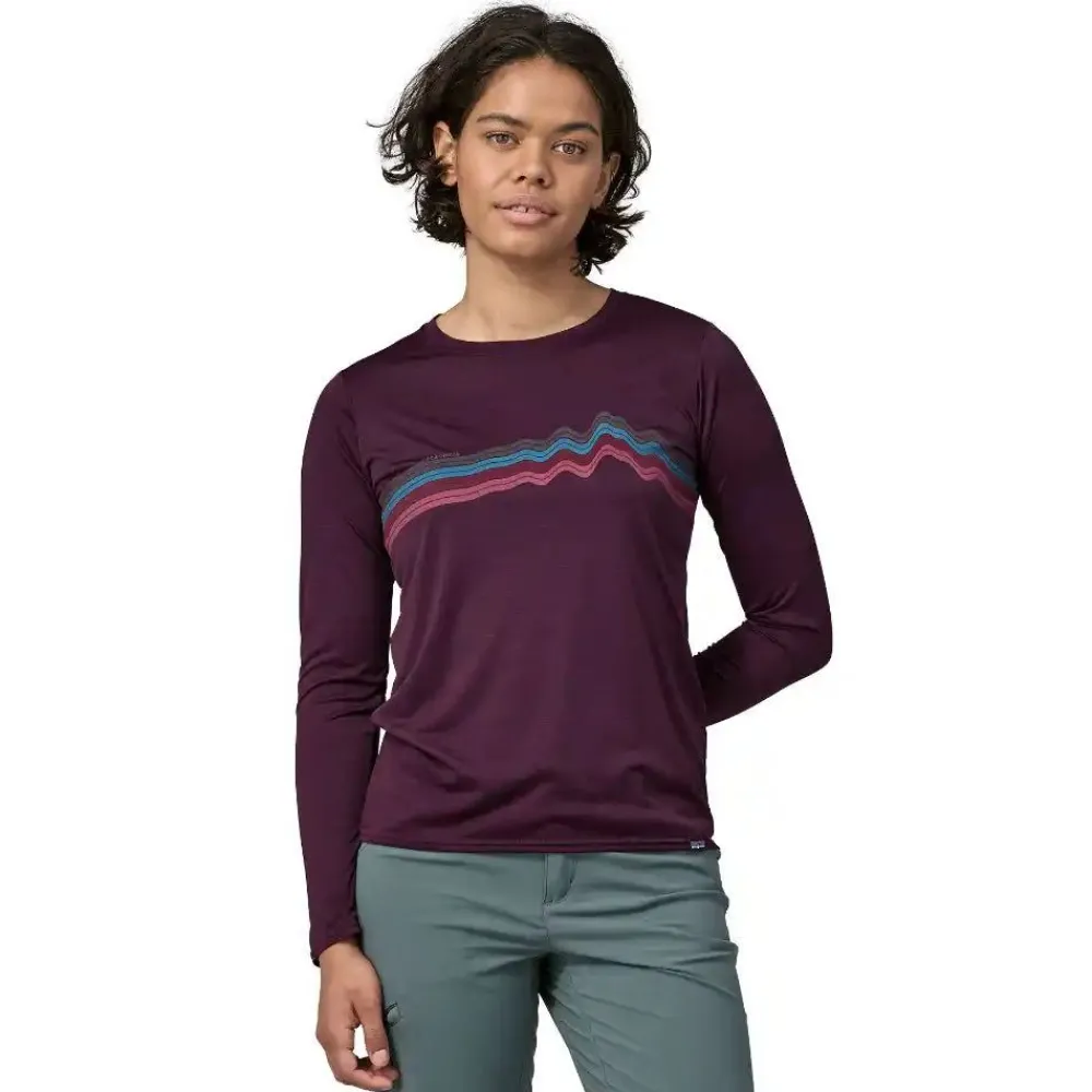 Flash Sale Long-Sleeved Capilene Cool Daily Graphic Shirt Women'S Pitkähihaiset Paidat