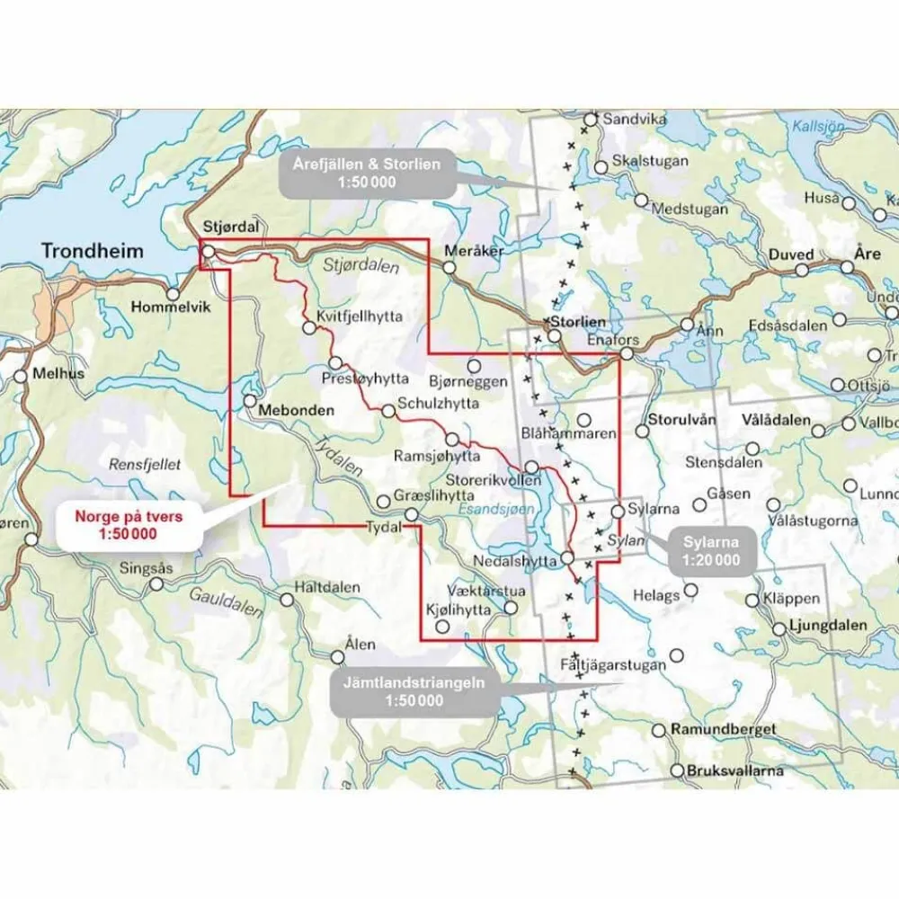 Cheap Turkart Norge Pa Tversturen (Stjordal-Sylan) Opaskirjat Ja Kartat